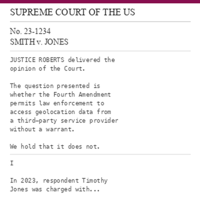 Court opinion