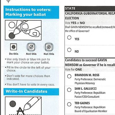Sample ballot